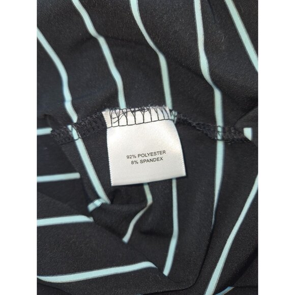 Peter Millar Mens Summer Comfort Polo Medium Striped Black & White - Picture 6 of 7